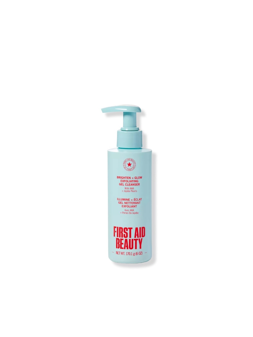 First Aid Beauty Brighten + Glow Exfoliating Gel Cleanser - Brand New
